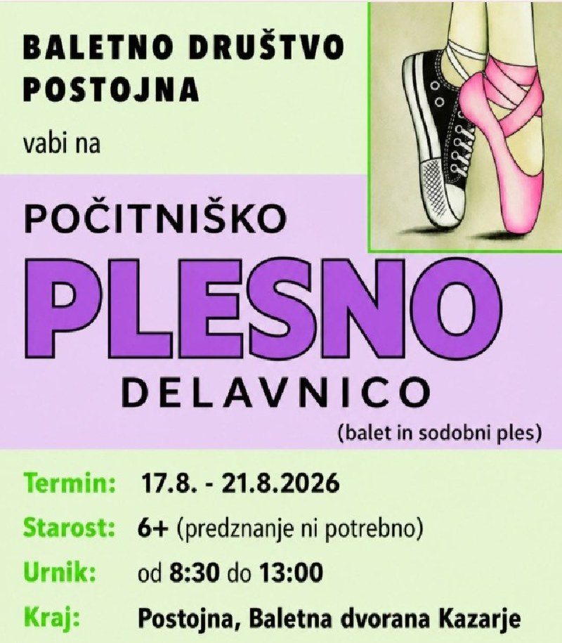 Počitniška plesna delavnica