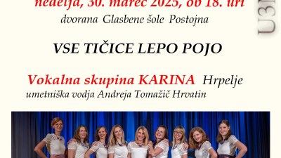 2. koncert iz cikla U3NEK - Vse tičice lepo pojo 2. koncert iz cikla U3NEK - Vse tičice lepo pojo