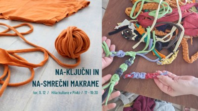 Delavnica Na-ključni in na-smrečni makrame Delavnica Na-ključni in na-smrečni makrame