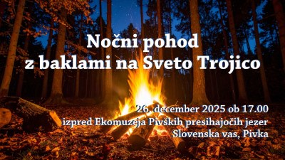 Nočni pohod z baklami na sv. Trojico
