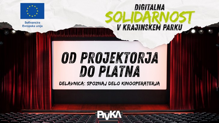 Od projektorja do platna | brezplačna delavnica kinooperaterja