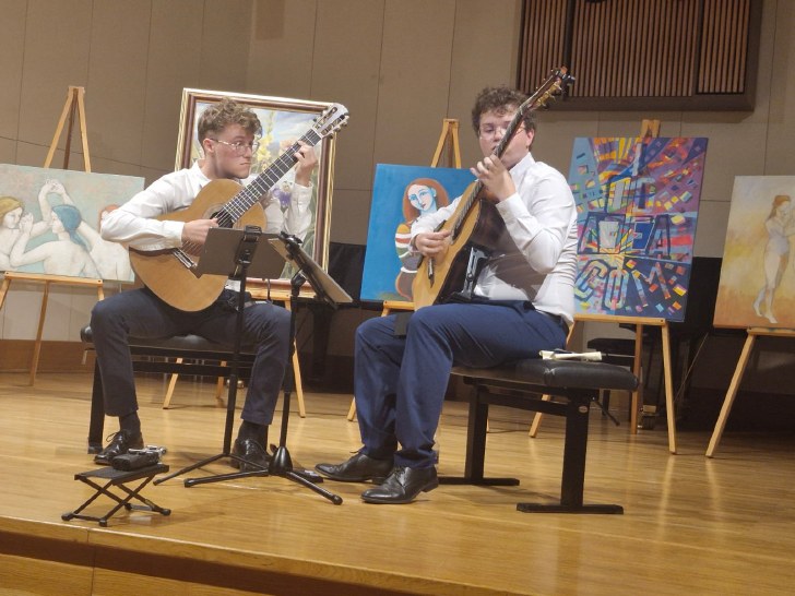 Il concerto finale dei partecipanti del 13. Settimana della Chitarra a Postojna