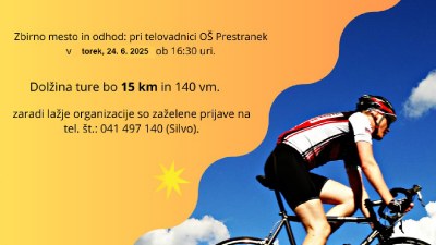 Kolesarjenje po Krajevni skupnosti Prestranek