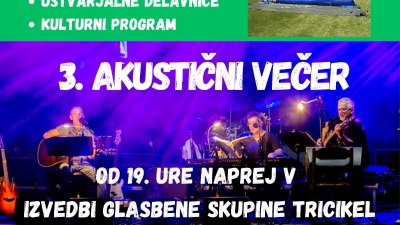 Družinski dan ter akustični koncert skupine Tricikel Družinski dan ter akustični koncert skupine Tricikel