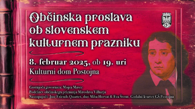 Občinska proslava ob slovenskem kulturnem prazniku