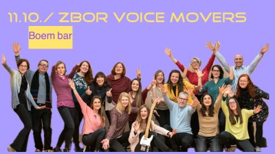 Nastop zbora Voice movers / Nadobudna in simpatična skupina pevcev, ki prepeva brezčasne uspešnice / Zborovodja: Barbara Grabar
