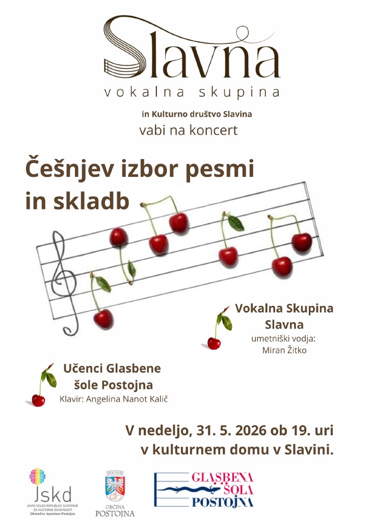 Letni koncer vokalne skupine Slavna