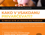 Delavnica v KS Prestranek: Kako v vsakdanu privarčevati?