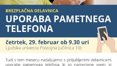 Delavnica: Uporaba pametnega telefona