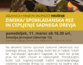 Delavnica v KS Hruševje: Spomladanska rez in cepljenje sadnega drevja