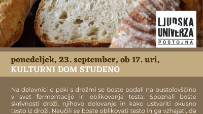 Delavnica v Kulturnem domu Studeno: Peka kruha z drožmi