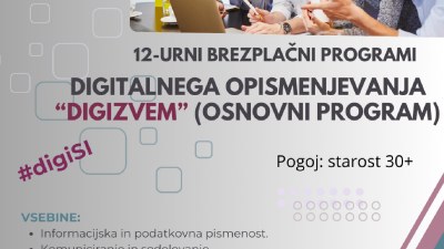 Osnovni program digitalnega opismenjevanja 'DigiZvem' v Pivki