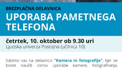 Brezplačna delavnica: Uporaba pametnega telefona