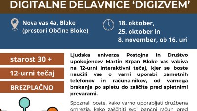 Digitalne delavnice 'Digizvem' na Blokah