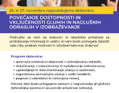 Delavnica za povečanje dostopnosti in vključenosti gluhih in naglušnih odraslih v izobraževanje