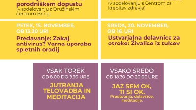 Srečanje za mamice na porodniškem dopustu