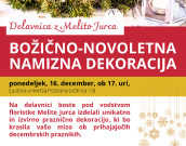 Delavnica: Božično-novoletna namizna dekoracija