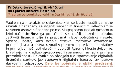 Načrtovanje družinskega proračuna