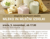 Delavnica v KS Hrašče: Mleko in mlečni izdelki