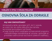 Vpis v Osnovno šolo za odrasle - drugo pollletje