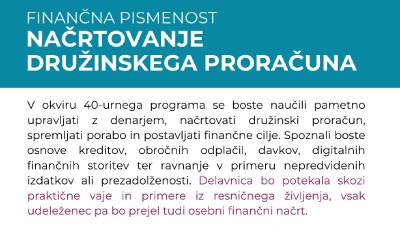 Načrtovanje družinskega proračuna