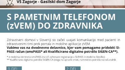 S pametnim telefonom (zVem) do zdravnika