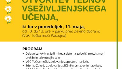 Otvoritev Tednov vseživljenjskega učenja 2026