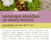 Delavnica v KS Hruševje: Nagrobni aranžma za vroče poletje