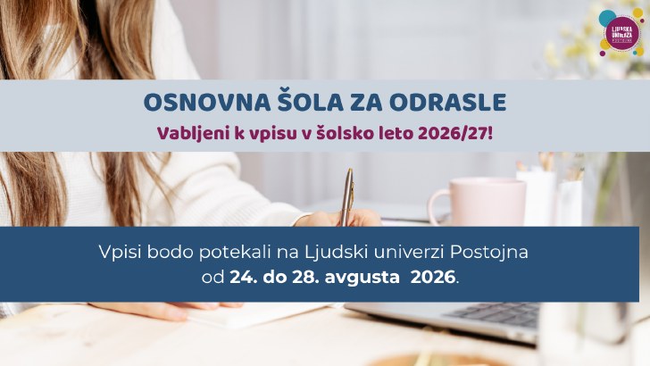 Vpis v Osnovno šolo za odrasle