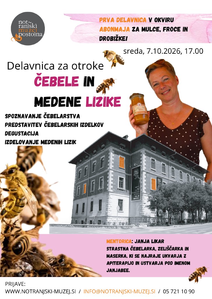 Čebelarska delavnica (abonma Za mulce, froce in drobižke)