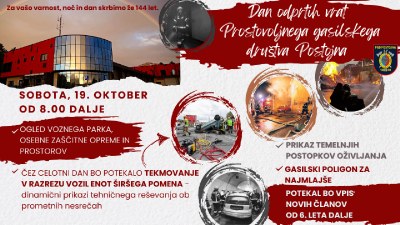 Dan odprtih vrat Prostovoljnega gasilskega društva Postojna