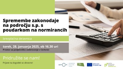 Spremembe zakonodaje na področju s.p. s poudarkom na normirancih