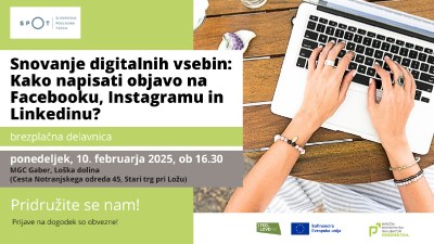 Snovanje digitalnih vsebin: Kako napisati objavo na Facebooku, Instagramu in Linkedinu?