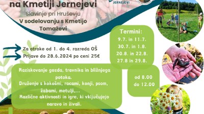 Aktivne počitnice na Kmetiji Jernejevi