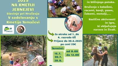 Aktivne počitnice na Kmetiji Jernejevi