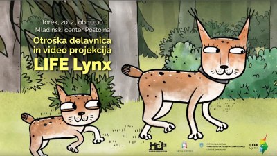 Otroška delavnica in video projekcija LIFE Lynx Otroška delavnica in video projekcija LIFE Lynx
