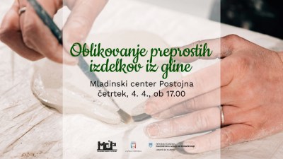 Delavnica oblikovanja preprostih izdelkov iz gline