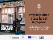 Projekcija filma Stari hrast in pogovor