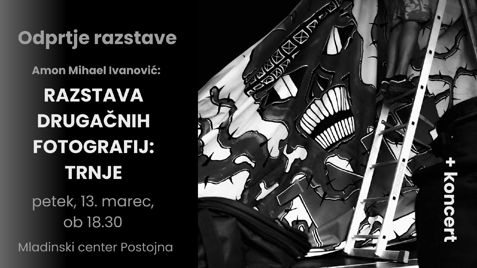 Odprtje razstave Amon M. Ivanović - Razstava drugačnih fotografij: Trnje