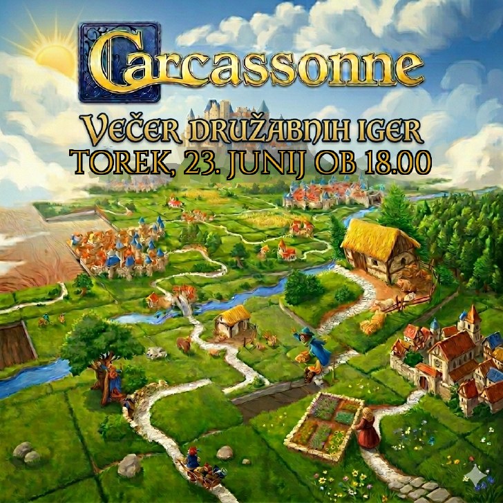 Večer družabnih iger: Carcassonne