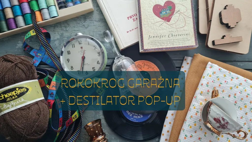 Garažna razprodaja Rokokrog in Destilator pop-up